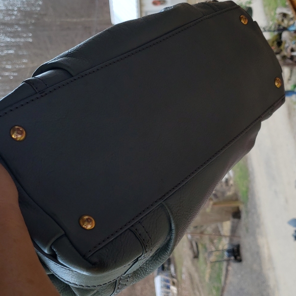 Blue leather Michael Kors bag - Picture 4 of 7